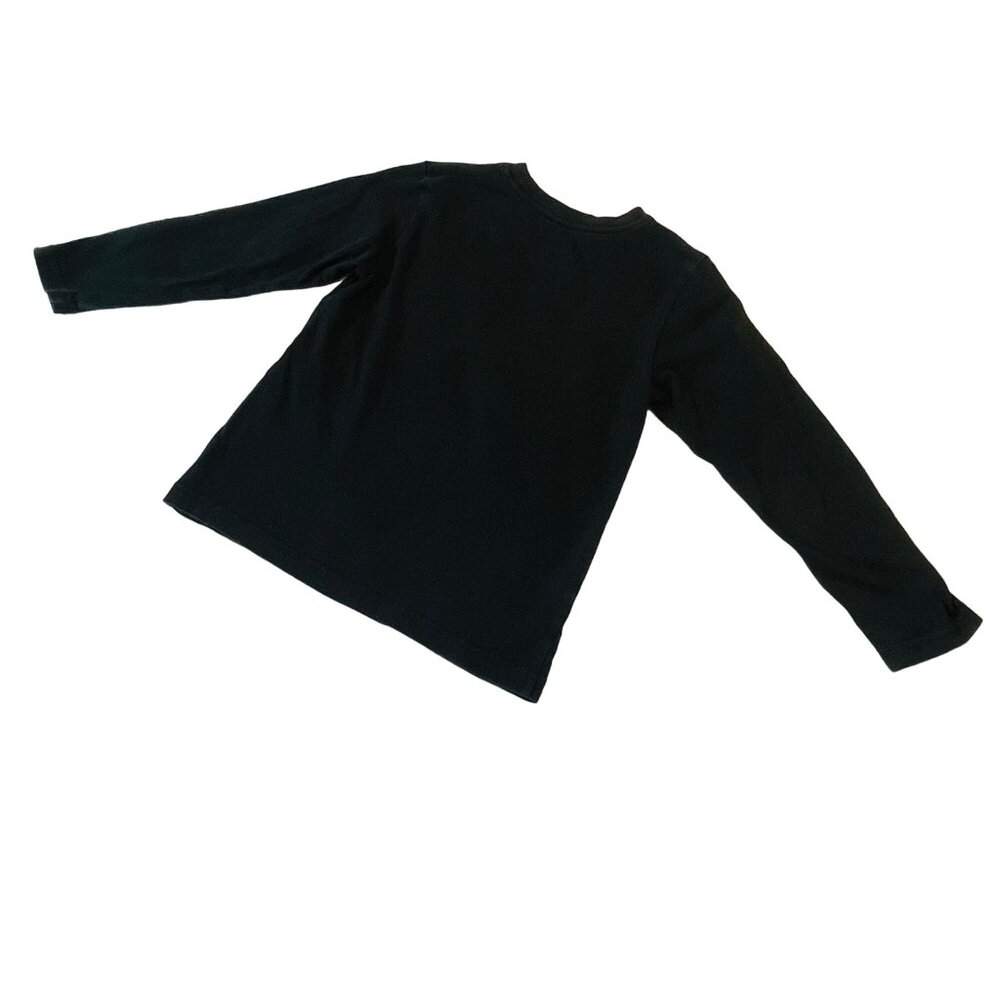 Born To Snowboard Childrens Long Sleeve Shirt Black 100% Cotton Size 5/6 Fun Gra - Picture 5 of 5